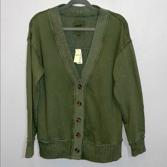 NWT AERIE Oversized S CARDIGAN - Picture 1 of 2